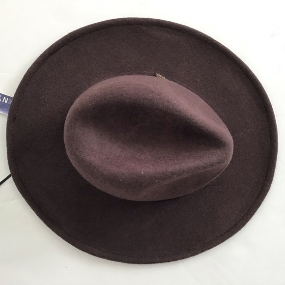 Artisan NY chocolate brown wool cowboy/ outback hat. NWT one size. 3” br…